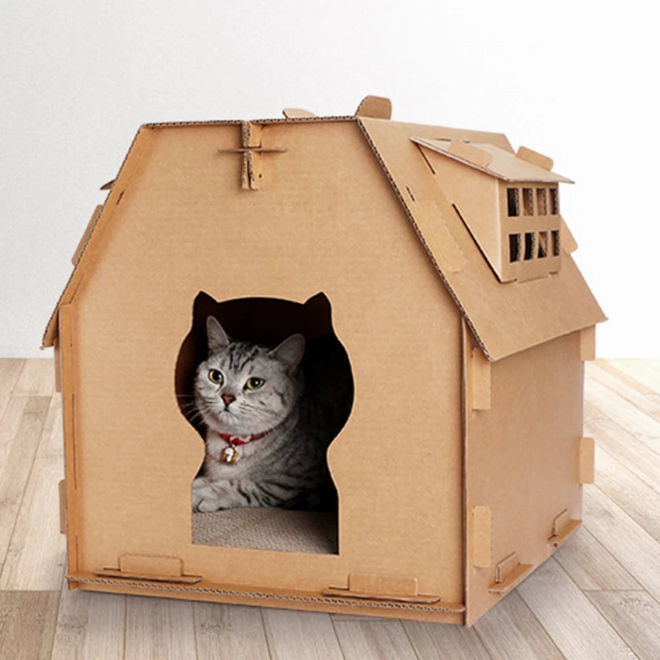 Casa Para Gato De CartÓn Modelo Sweet Cartonclickshop