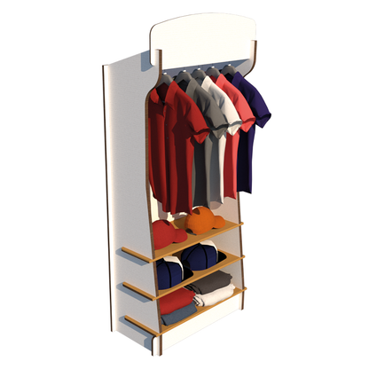 MUEBLE PARA ROPA ECOLOGICO