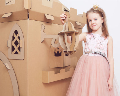 castillo de carton para niños