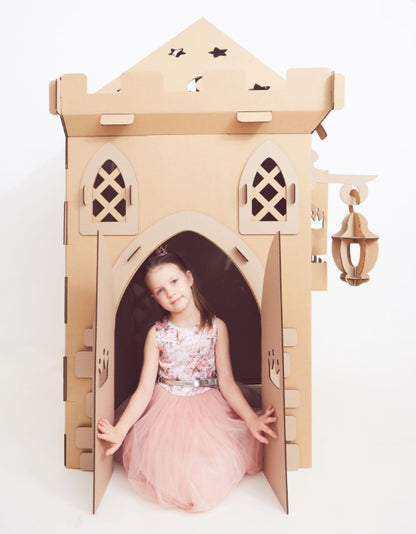 castillo de carton para niños